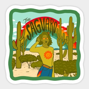 Saguaro Girl Sticker